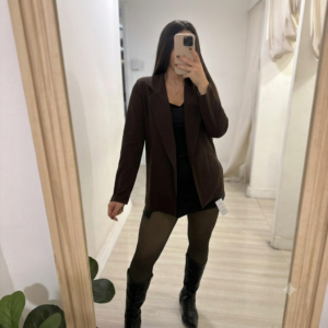 Blazer sastrero creppe