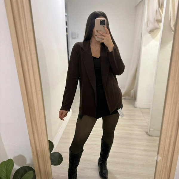 Blazer sastrero creppe