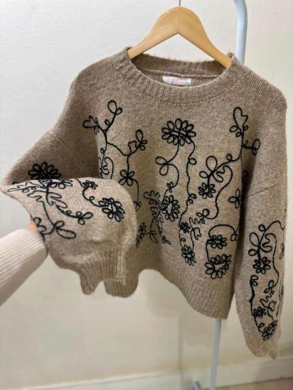 Sweater bordado floral