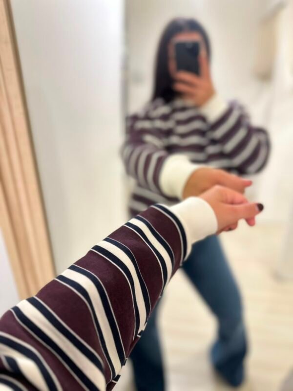 buzo rayado frisa
