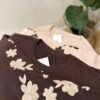 Sweater manga bordada Flor