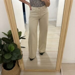 Jeans Crema Wide