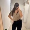 Remera lisa escote V