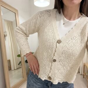 Cardigan Rebeca tejido