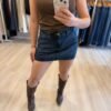 Short pollera denim