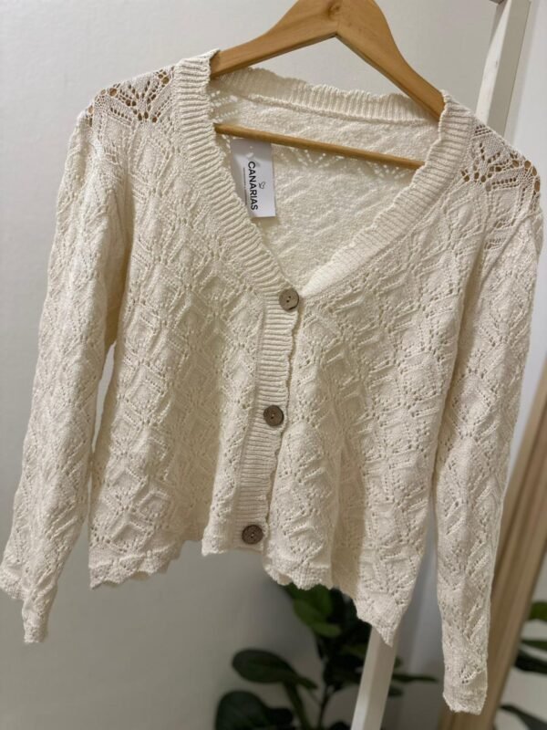 Cardigan Rebeca tejido
