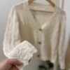 Cardigan Rebeca tejido