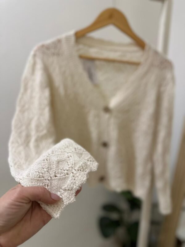 Cardigan Rebeca tejido