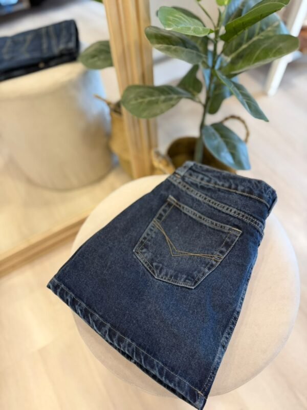 Short pollera denim
