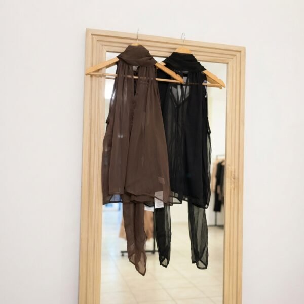 Blusa Alaia Transparente